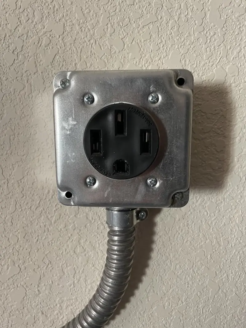 NEMA 14-50 outlet installed for Electrical Panel Upgrade in Moses Lake